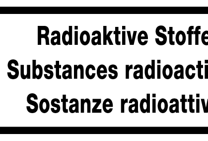 Radioaktive Stoffe (Kleber)