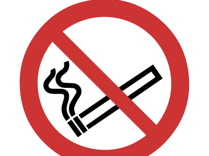 Aufkleber: Rauchen verboten - für klare Verhältnisse