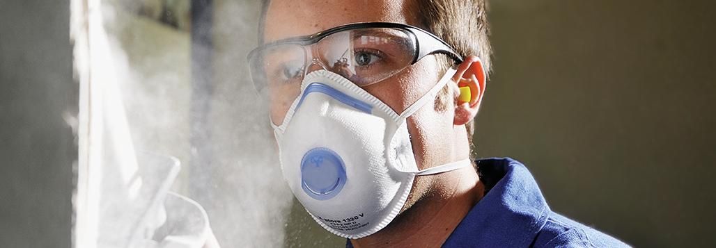 Masque de protection FITEOR, vapeurs et solvants, préfiltre FFP2.