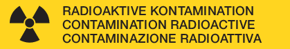 Radioaktive Kontamination (Klebeband)